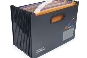 BASTIDOR CARPETAS COLGANTES RAPESCO ANTIBACTERIANO SUPAFILE A4 13 POCKET (1300 hojas) NEGRO