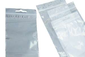 BOLSA AUTO-CIERRE MINIGRIP con TALADRO 120x180 mm PAQUETE de 100