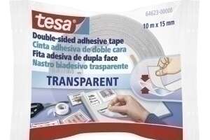 CINTA ADHESIVA DOBLE CARA TESA rollo 10x15 TRANSPARENTE