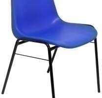 SILLA PIQUERAS Y CRESPO ALBOREA CONFIDENTE APILABLE ASIENTO MONOBLOQUE EN PVC AZUL