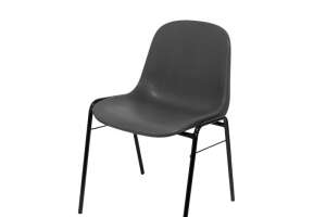SILLA PIQUERAS Y CRESPO ALBOREA CONFIDENTE ERGONOMICA APILABLE ASIENTO MONOBLOQUE EN PVC GRIS