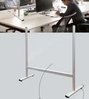 PANEL DE PROTECCION ROCADA SOBREMESA 40x65 ACRILICO TRANSPARENTE