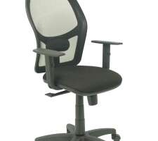 SILLA PIQUERAS Y CRESPO ALOCEN BRAZOS REGULABLES MECANISMO SINCRO REFUERZO LUMBAR RUEDAS NYLON RESPALDO MALLA NEGRA