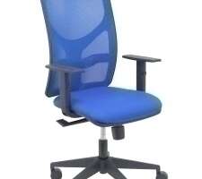 SILLA PIQUERAS Y CRESPO MOTILLA BRAZOS REGULABLES MECANISMO SINCRO CON REGULADOR DE TENSION RESPALDO DE MALLA AZUL