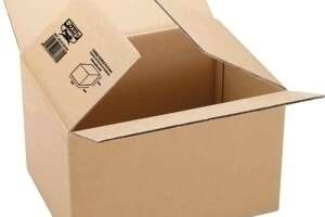 CAJA DE EMBALAR ANONIMA 350x260x150 SENCILLA 3 mm. MARRON